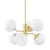 Estee 6-Light Aged Brass Chandelier with Opal Etched Glass by MITZI HUDSON VALLEY LIGHTING 1 Estee 6-Light Aged Brass Chandelier with Opal Etched Glass by MITZI HUDSON VALLEY LIGHTING -EcoSmart Sales aged brass mitzi hudson valley lighting chandeliers h134806 agb 64 1000