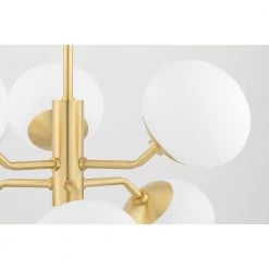 Estee 6-Light Aged Brass Chandelier with Opal Etched Glass by MITZI HUDSON VALLEY LIGHTING 15 Estee 6-Light Aged Brass Chandelier with Opal Etched Glass by MITZI HUDSON VALLEY LIGHTING -EcoSmart Sales aged brass mitzi hudson valley lighting chandeliers h134806 agb fa 1000