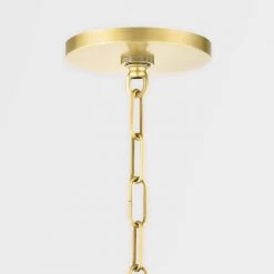 Brigitte 6-Light 25 in. W Aged Brass Pendant by MITZI HUDSON VALLEY LIGHTING -EcoSmart Sales aged brass mitzi hudson valley lighting chandeliers h261806 agb 44 1000