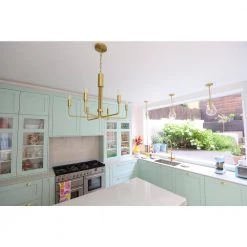 Brigitte 6-Light 25 in. W Aged Brass Pendant by MITZI HUDSON VALLEY LIGHTING -EcoSmart Sales aged brass mitzi hudson valley lighting chandeliers h261806 agb fa 1000