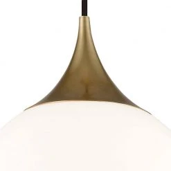 Reese 1-Light Aged Brass Medium Pendant by MITZI HUDSON VALLEY LIGHTING 15 Reese 1-Light Aged Brass Medium Pendant by MITZI HUDSON VALLEY LIGHTING -EcoSmart Sales aged brass mitzi hudson valley lighting chandeliers h281701m agb 1f 1000
