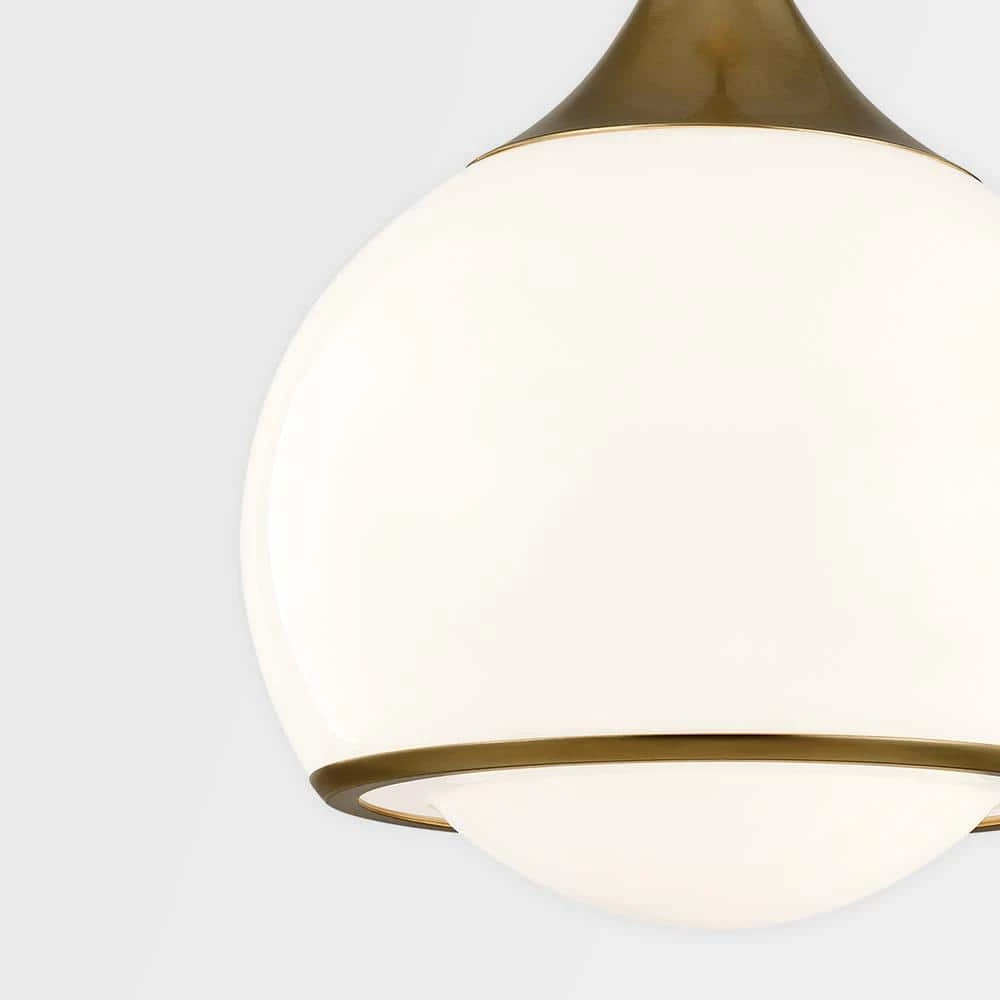 Reese 1-Light Aged Brass Medium Pendant by MITZI HUDSON VALLEY LIGHTING 5 Reese 1-Light Aged Brass Medium Pendant by MITZI HUDSON VALLEY LIGHTING - Image 3