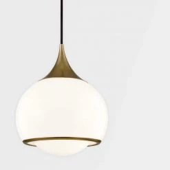 Reese 1-Light Aged Brass Medium Pendant by MITZI HUDSON VALLEY LIGHTING 17 Reese 1-Light Aged Brass Medium Pendant by MITZI HUDSON VALLEY LIGHTING -EcoSmart Sales aged brass mitzi hudson valley lighting chandeliers h281701m agb 76 1000