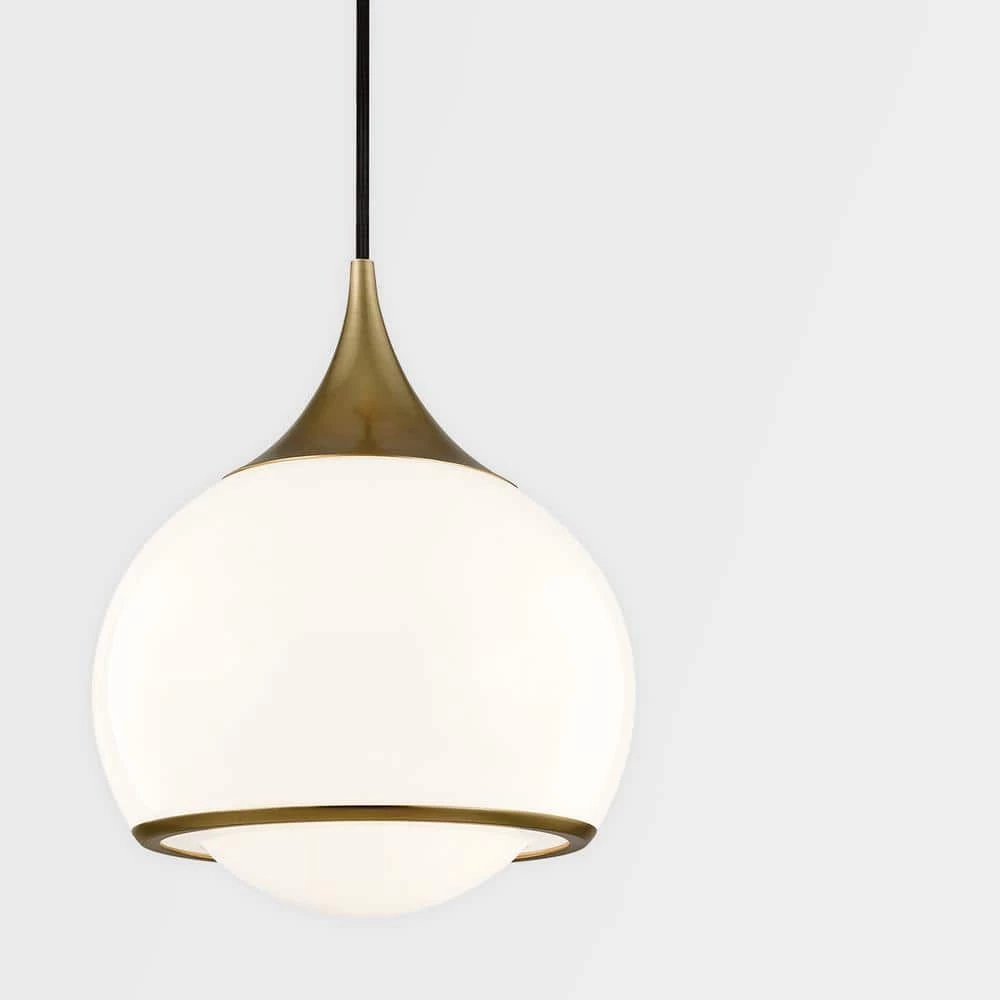 Reese 1-Light Aged Brass Medium Pendant by MITZI HUDSON VALLEY LIGHTING 10 Reese 1-Light Aged Brass Medium Pendant by MITZI HUDSON VALLEY LIGHTING - Image 8