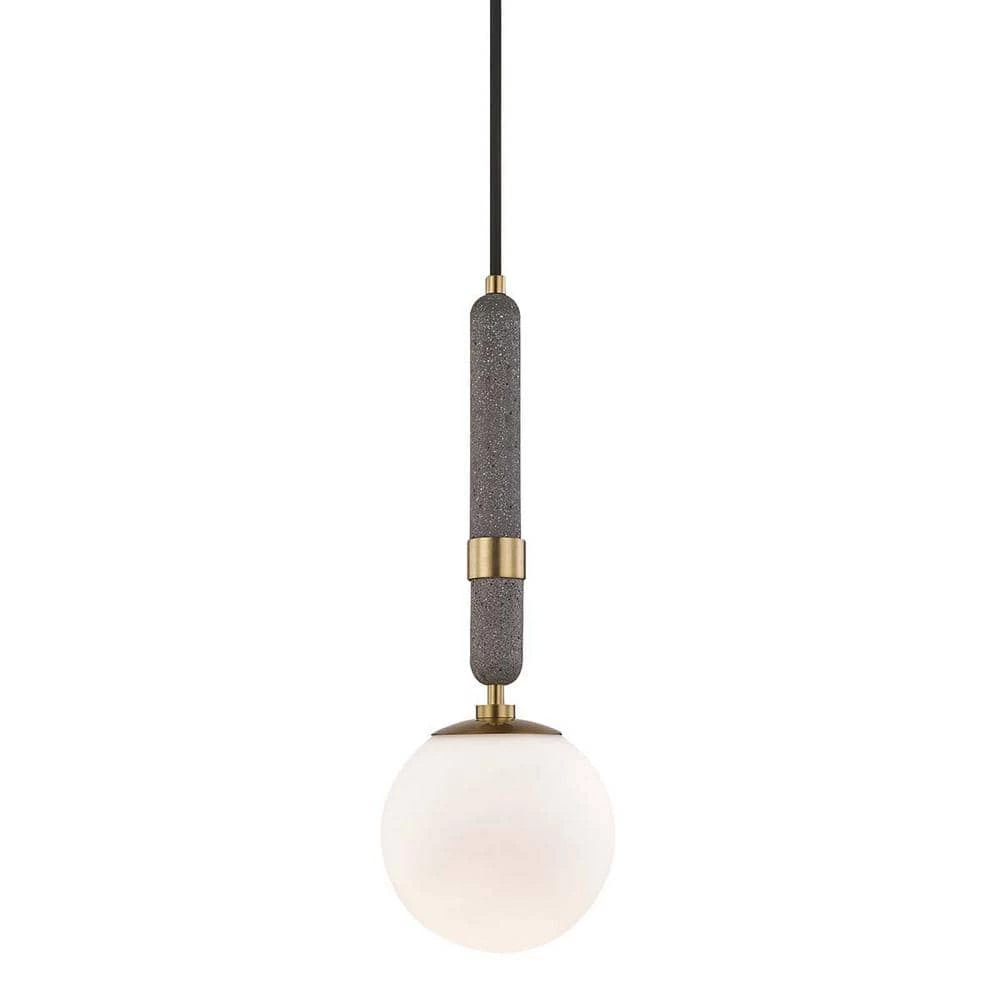 Brielle 1-Light Aged Brass Small Pendant by MITZI HUDSON VALLEY LIGHTING 3 Brielle 1-Light Aged Brass Small Pendant by MITZI HUDSON VALLEY LIGHTING
