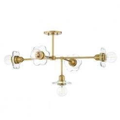 Alexa 5-Light Aged Brass Chandelier by MITZI HUDSON VALLEY LIGHTING