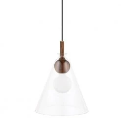 Dani 22 in. 1-Light Aged Brass Pendant with Glass Shade by MITZI HUDSON VALLEY LIGHTING