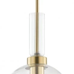 Tabitha 1-Light Aged Brass Pendant with Glass Shade by MITZI HUDSON VALLEY LIGHTING -EcoSmart Sales aged brass mitzi hudson valley lighting chandeliers h384701 agb 4f 1000