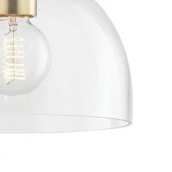 Tabitha 1-Light Aged Brass Pendant with Glass Shade by MITZI HUDSON VALLEY LIGHTING -EcoSmart Sales aged brass mitzi hudson valley lighting chandeliers h384701 agb fa 1000