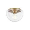 Grace 1-Light 10 in. Aged Brass Flush Mount by MITZI HUDSON VALLEY LIGHTING 2 Grace 1-Light 10 in. Aged Brass Flush Mount by MITZI HUDSON VALLEY LIGHTING -EcoSmart Sales aged brass mitzi hudson valley lighting flush mount lights h284501s agb 64 1000