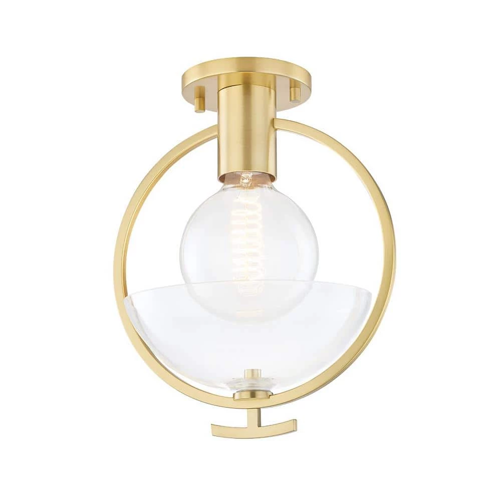 Ringo 1-Light Aged Brass Semi-Flush Mount by MITZI HUDSON VALLEY LIGHTING 3 Ringo 1-Light Aged Brass Semi-Flush Mount by MITZI HUDSON VALLEY LIGHTING