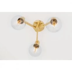 Bryce 18 in. 3-Light Aged Brass Semi-Flush Mount by MITZI HUDSON VALLEY LIGHTING -EcoSmart Sales aged brass mitzi hudson valley lighting flush mount lights h419603 agb 44 1000