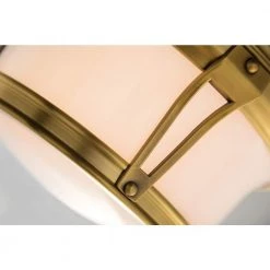 Portsmouth 10 in. 1-Light Aged Brass Flush Mount with Opal Glossy Glass Shade by MITZI HUDSON VALLEY LIGHTING -EcoSmart Sales aged brass mitzi hudson valley lighting flush mount lights w0156 agb 44 1000