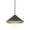 Marnie 1-Light Aged Brass Large Pendant with Black Shade by MITZI HUDSON VALLEY LIGHTING -EcoSmart Sales aged brass mitzi hudson valley lighting pendant lights h139701l agb bk 64 1000