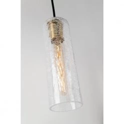 Skye 1-Light Aged Brass Pendant with Clear Crackle Glass Shade by MITZI HUDSON VALLEY LIGHTING -EcoSmart Sales aged brass mitzi hudson valley lighting pendant lights h222701 agb 1f 1000