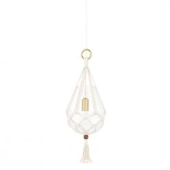 Tessa 1-Light Aged Brass Small Pendant by MITZI HUDSON VALLEY LIGHTING