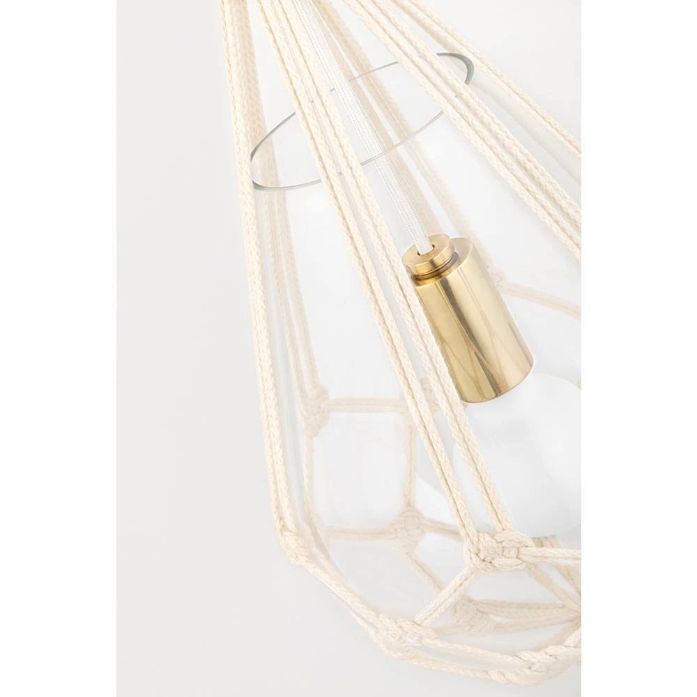 Tessa 1-Light Aged Brass Small Pendant by MITZI HUDSON VALLEY LIGHTING 4 Tessa 1-Light Aged Brass Small Pendant by MITZI HUDSON VALLEY LIGHTING - Image 2