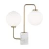Mia 17.25 in. Aged Brass LED Table Lamp with Opal Etched Glass by MITZI HUDSON VALLEY LIGHTING 1 Mia 17.25 in. Aged Brass LED Table Lamp with Opal Etched Glass by MITZI HUDSON VALLEY LIGHTING -EcoSmart Sales aged brass mitzi hudson valley lighting table lamps hl170201 agb 64 1000