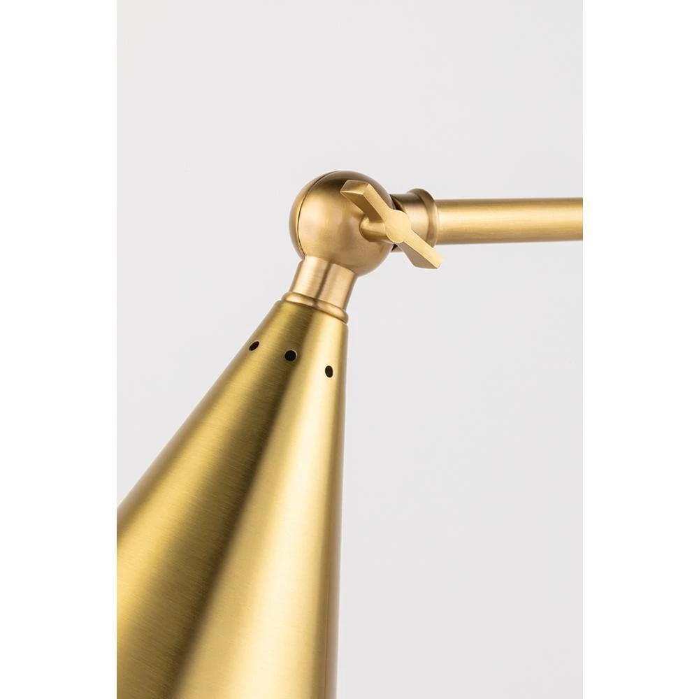 Lupe 20.5 in. Aged Brass Table Lamp by MITZI HUDSON VALLEY LIGHTING 8 Lupe 20.5 in. Aged Brass Table Lamp by MITZI HUDSON VALLEY LIGHTING - Image 6