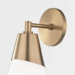 Cora 1-Light Aged Brass Wall Sconce by MITZI HUDSON VALLEY LIGHTING 13 Cora 1-Light Aged Brass Wall Sconce by MITZI HUDSON VALLEY LIGHTING -EcoSmart Sales aged brass mitzi hudson valley lighting vanity lighting h101101 agb 1d 1000