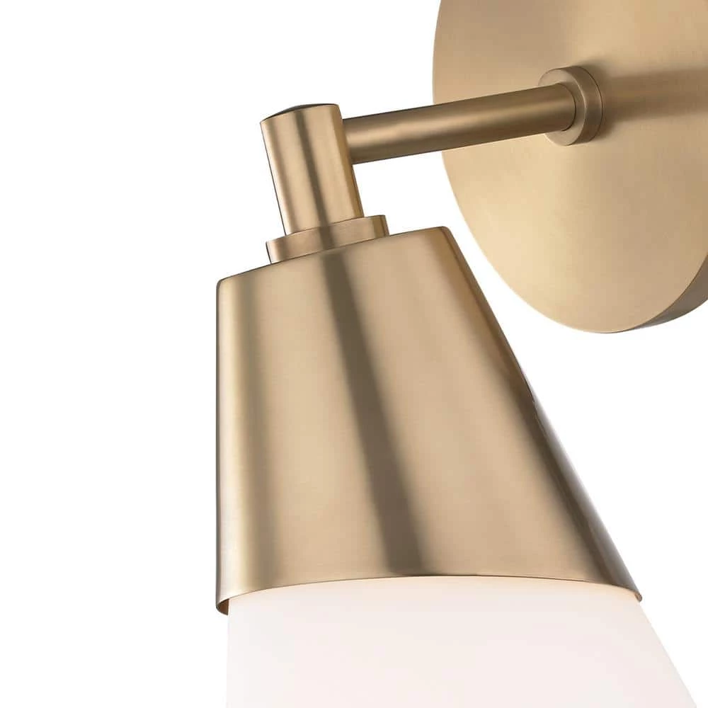 Cora 1-Light Aged Brass Wall Sconce by MITZI HUDSON VALLEY LIGHTING 8 Cora 1-Light Aged Brass Wall Sconce by MITZI HUDSON VALLEY LIGHTING - Image 6