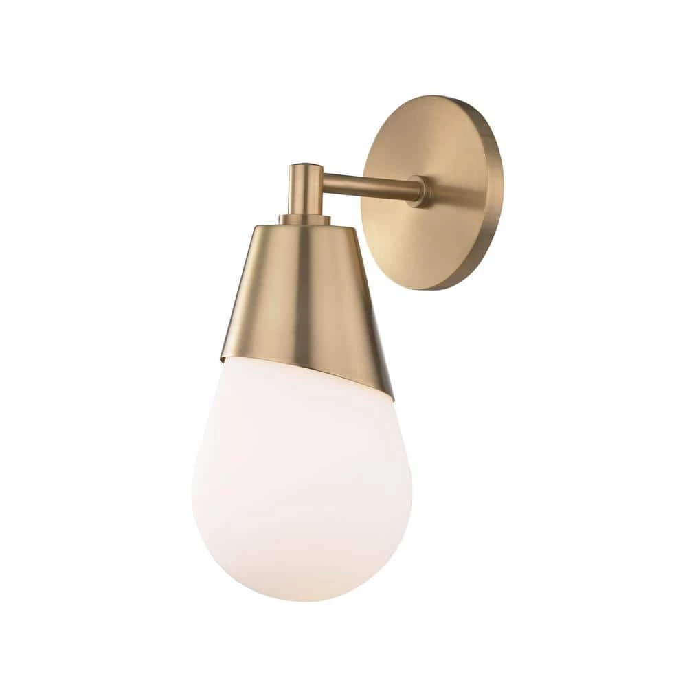 Cora 1-Light Aged Brass Wall Sconce by MITZI HUDSON VALLEY LIGHTING 3 Cora 1-Light Aged Brass Wall Sconce by MITZI HUDSON VALLEY LIGHTING