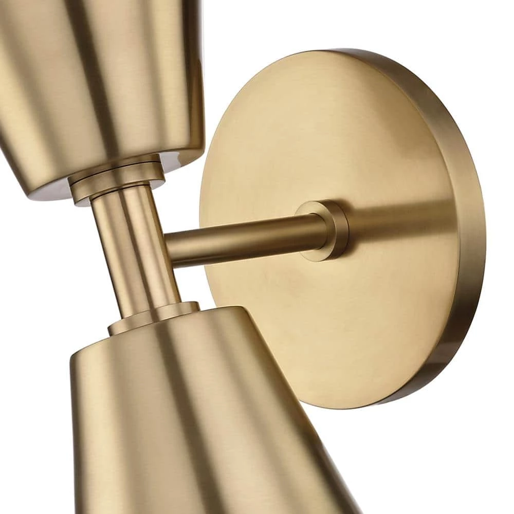 Cora 2-Light Aged Brass Wall Sconce by MITZI HUDSON VALLEY LIGHTING 7 Cora 2-Light Aged Brass Wall Sconce by MITZI HUDSON VALLEY LIGHTING - Image 5