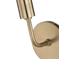 Ava 1-Light Aged Brass 16.5 in. H Wall Sconce by MITZI HUDSON VALLEY LIGHTING -EcoSmart Sales aged brass mitzi hudson valley lighting vanity lighting h109101a agb 44 1000