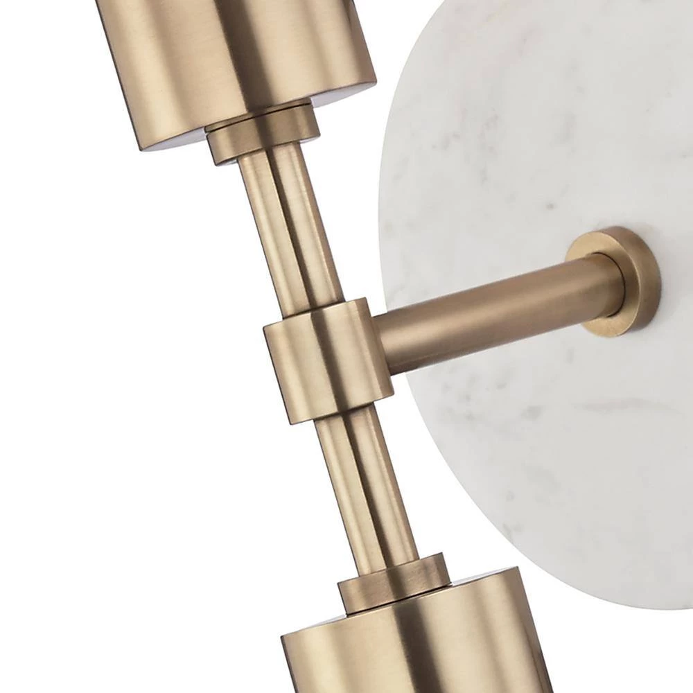 Chloe 2-Light Aged Brass Wall Sconce by MITZI HUDSON VALLEY LIGHTING 7 Chloe 2-Light Aged Brass Wall Sconce by MITZI HUDSON VALLEY LIGHTING - Image 5