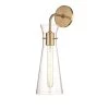 Anya 1-Light Aged Brass Wall Sconce with Clear Glass Shade by MITZI HUDSON VALLEY LIGHTING