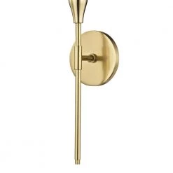Tara 1-Light Aged Brass Wall Sconce by MITZI HUDSON VALLEY LIGHTING -EcoSmart Sales aged brass mitzi hudson valley lighting vanity lighting h116101 agb 4f 1000
