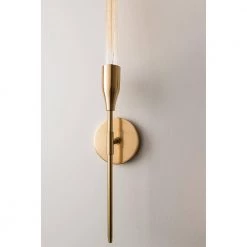 Tara 1-Light Aged Brass Wall Sconce by MITZI HUDSON VALLEY LIGHTING -EcoSmart Sales aged brass mitzi hudson valley lighting vanity lighting h116101 agb fa 1000