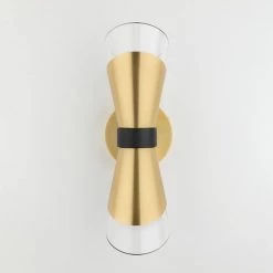 Angie 2-Light Aged Brass 15 in. H LED Wall Sconce by MITZI HUDSON VALLEY LIGHTING 14 Angie 2-Light Aged Brass 15 in. H LED Wall Sconce by MITZI HUDSON VALLEY LIGHTING -EcoSmart Sales aged brass mitzi hudson valley lighting vanity lighting h130102 agb bk 1f 1000
