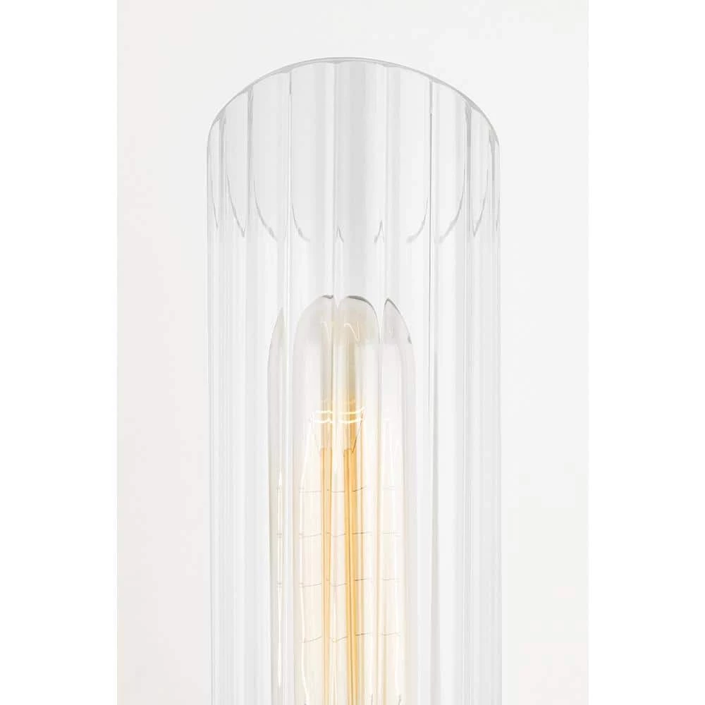 Cecily 2-Light Aged Brass Large Wall Sconce with Clear Glass by MITZI HUDSON VALLEY LIGHTING 4 Cecily 2-Light Aged Brass Large Wall Sconce with Clear Glass by MITZI HUDSON VALLEY LIGHTING - Image 2