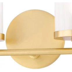 Ryan 2-Light Aged Brass Bath Light with Clear Frosted Glass Shade by MITZI HUDSON VALLEY LIGHTING 13 Ryan 2-Light Aged Brass Bath Light with Clear Frosted Glass Shade by MITZI HUDSON VALLEY LIGHTING -EcoSmart Sales aged brass mitzi hudson valley lighting vanity lighting h239302 agb 4f 1000