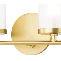 Ryan 4-Light Aged Brass Bath Light with Clear Frosted Glass Shade by MITZI HUDSON VALLEY LIGHTING 13 Ryan 4-Light Aged Brass Bath Light with Clear Frosted Glass Shade by MITZI HUDSON VALLEY LIGHTING -EcoSmart Sales aged brass mitzi hudson valley lighting vanity lighting h239304 agb 4f 1000