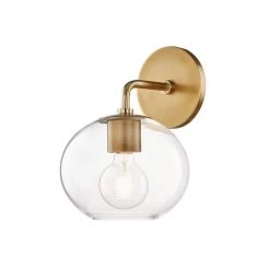 Margot 1-Light Aged Brass Wall Sconce by MITZI HUDSON VALLEY LIGHTING