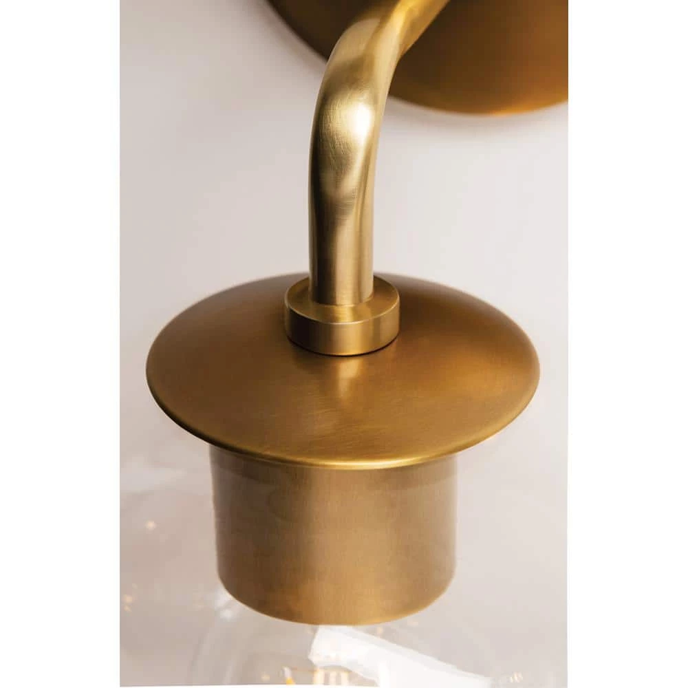 Margot 2-Light Aged Brass Wall Sconce by MITZI HUDSON VALLEY LIGHTING 4 Margot 2-Light Aged Brass Wall Sconce by MITZI HUDSON VALLEY LIGHTING - Image 2