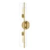 Ariel 2-Light Aged Brass Wall Sconce with Clear Shade by MITZI HUDSON VALLEY LIGHTING -EcoSmart Sales aged brass mitzi hudson valley lighting vanity lighting h326102 agb 64 1000