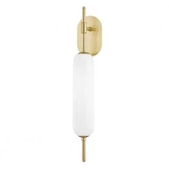 Miley 1-Light Aged Brass Wall Sconce by MITZI HUDSON VALLEY LIGHTING