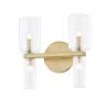 Tabitha 4.75 in. 2-Light Aged Brass Vanity Light by MITZI HUDSON VALLEY LIGHTING 2 Tabitha 4.75 in. 2-Light Aged Brass Vanity Light by MITZI HUDSON VALLEY LIGHTING -EcoSmart Sales aged brass mitzi hudson valley lighting vanity lighting h384302 agb 64 1000