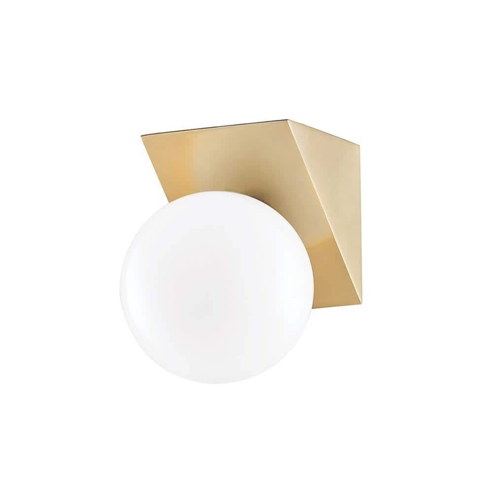 Aspyn 1-Light Aged Brass Bath Bracket by MITZI HUDSON VALLEY LIGHTING 3 Aspyn 1-Light Aged Brass Bath Bracket by MITZI HUDSON VALLEY LIGHTING