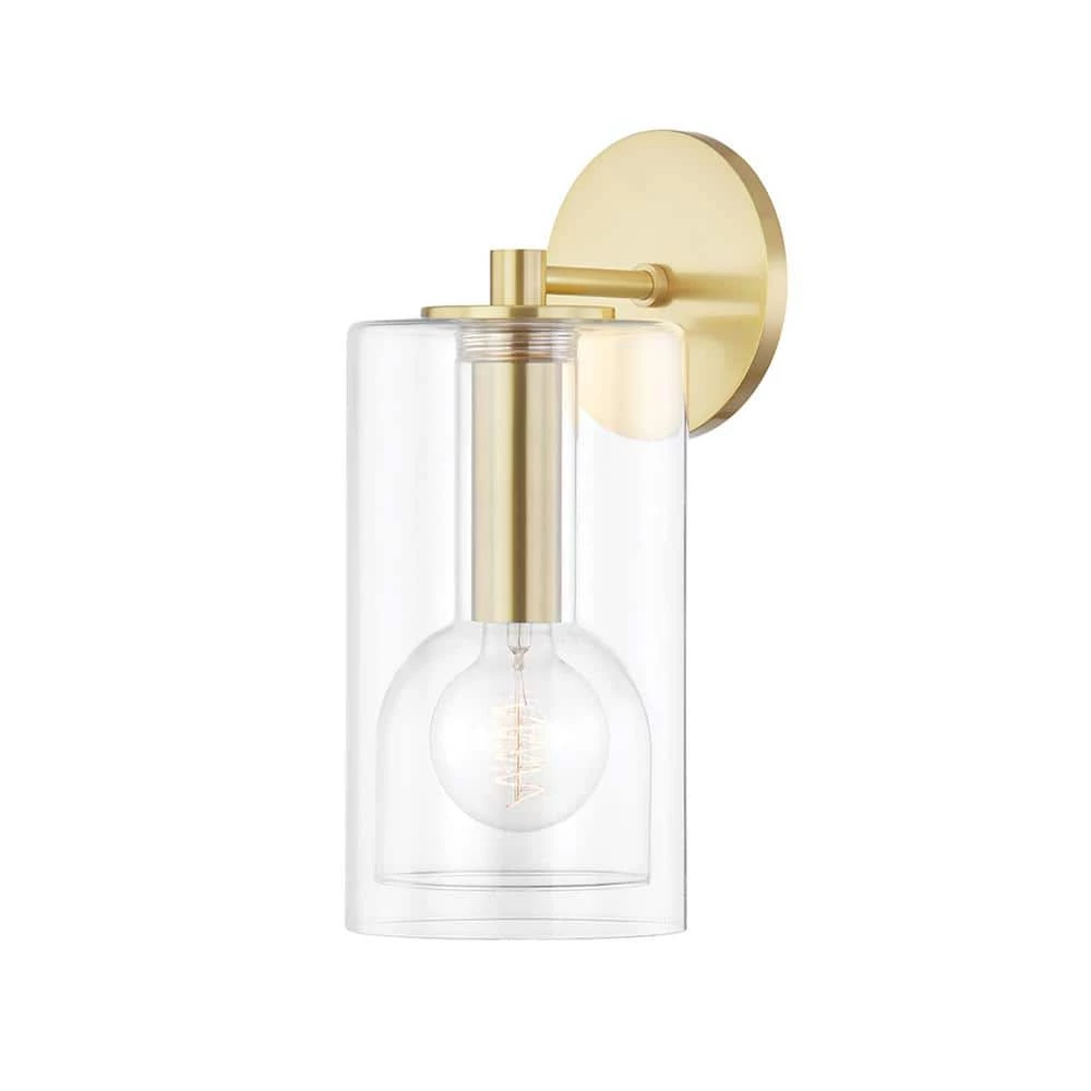 Belinda 5.5 in. Aged Brass Wall Sconce by MITZI HUDSON VALLEY LIGHTING 3 Belinda 5.5 in. Aged Brass Wall Sconce by MITZI HUDSON VALLEY LIGHTING