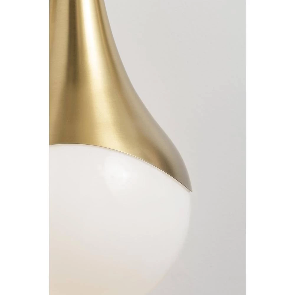 Ariana 4.75 in. 3-Light Aged Brass Vanity-Light by MITZI HUDSON VALLEY LIGHTING 4 Ariana 4.75 in. 3-Light Aged Brass Vanity-Light by MITZI HUDSON VALLEY LIGHTING - Image 2
