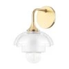 Ruby 4.75 in. Aged Brass Wall Sconce by MITZI HUDSON VALLEY LIGHTING 1 Ruby 4.75 in. Aged Brass Wall Sconce by MITZI HUDSON VALLEY LIGHTING -EcoSmart Sales aged brass mitzi hudson valley lighting vanity lighting h429101 agb 64 1000