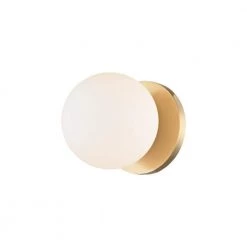 Orwood 1-Light 4.75 in. Aged Brass LED Light Bath and Vanity by MITZI HUDSON VALLEY LIGHTING