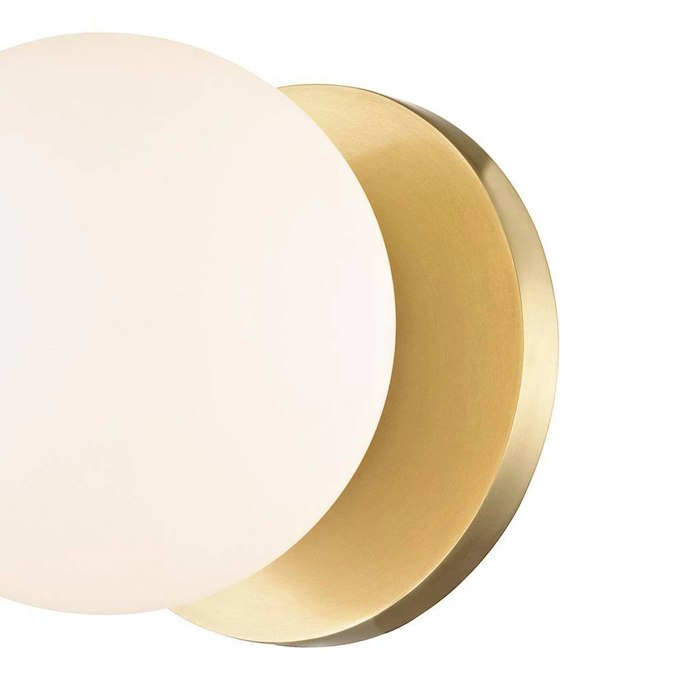 Orwood 1-Light 4.75 in. Aged Brass LED Light Bath and Vanity by MITZI HUDSON VALLEY LIGHTING 9 Orwood 1-Light 4.75 in. Aged Brass LED Light Bath and Vanity by MITZI HUDSON VALLEY LIGHTING - Image 7