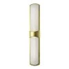 Oakdale 26 in. Aged Brass LED Wall Sconce with Opal White Alabaster Shade by MITZI HUDSON VALLEY LIGHTING