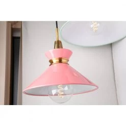 Kiki 1-Light 14 in. W Aged Brass Pendant with Pink Shade by MITZI HUDSON VALLEY LIGHTING -EcoSmart Sales aged brass pink mitzi hudson valley lighting chandeliers h251701s agb pk 44 1000