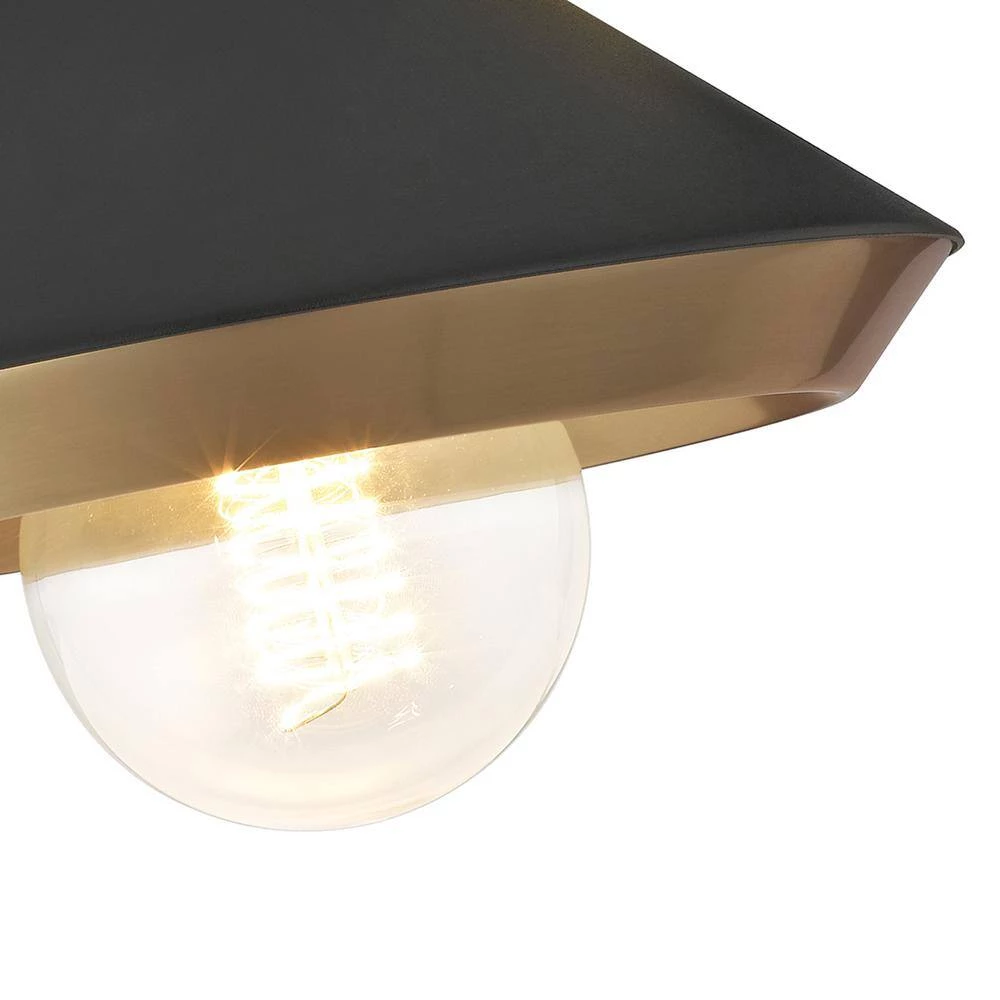 Marnie 1-Light Aged Brass Wall Sconce with Black Shade by MITZI HUDSON VALLEY LIGHTING 11 Marnie 1-Light Aged Brass Wall Sconce with Black Shade by MITZI HUDSON VALLEY LIGHTING - Image 9